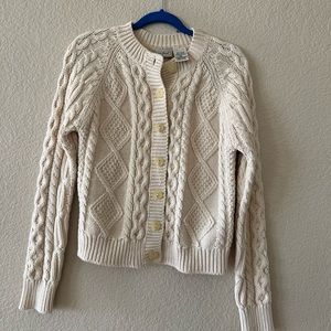 LL Bean button up sweater